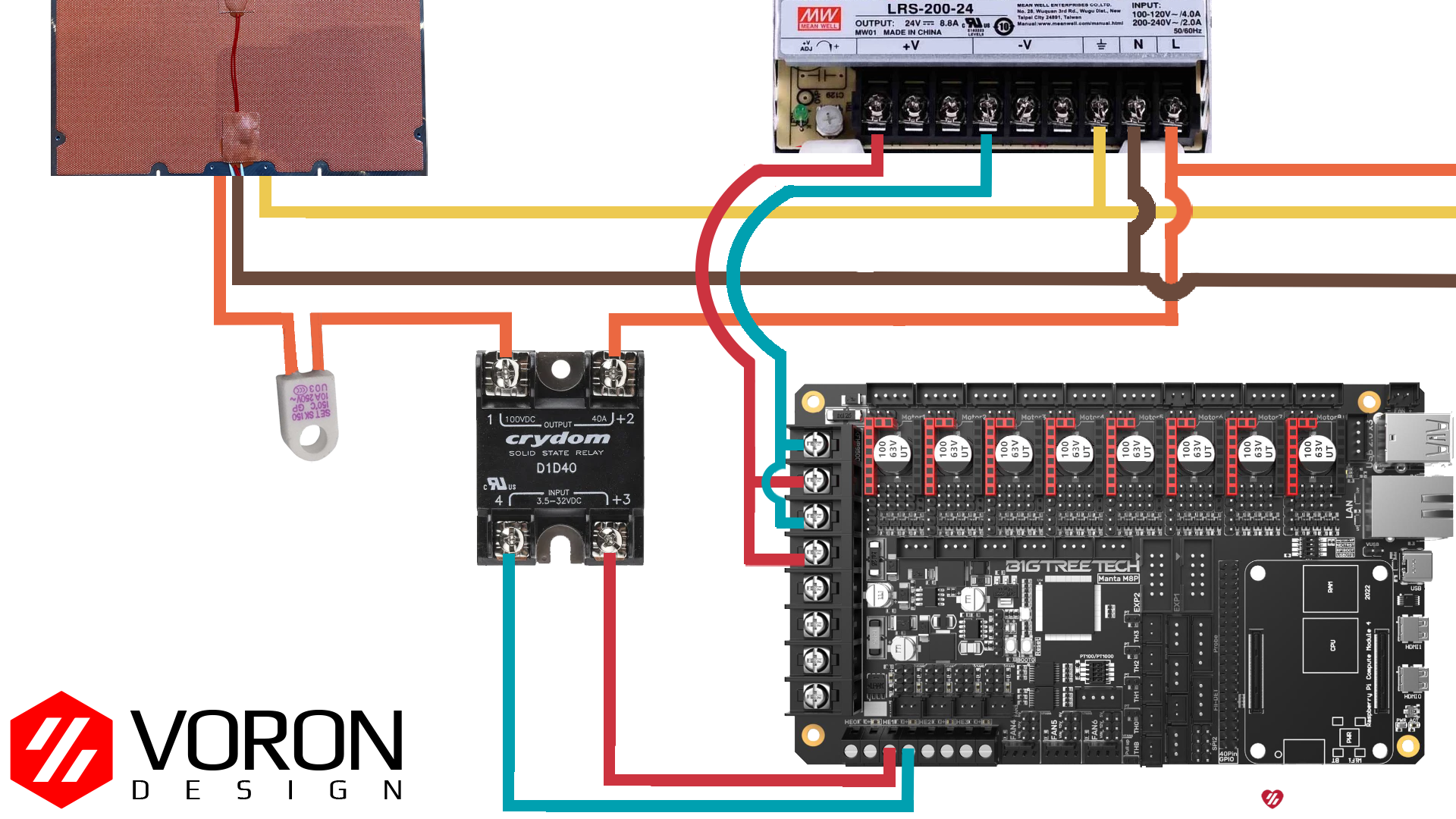 Manta M8P Solid State Relay wiring